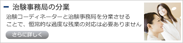 治験事務局の分業